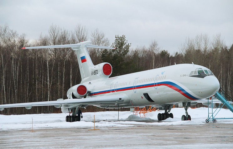 Máy bay Tu-154 của Bộ Quốc phòng Nga. Ảnh: Tass