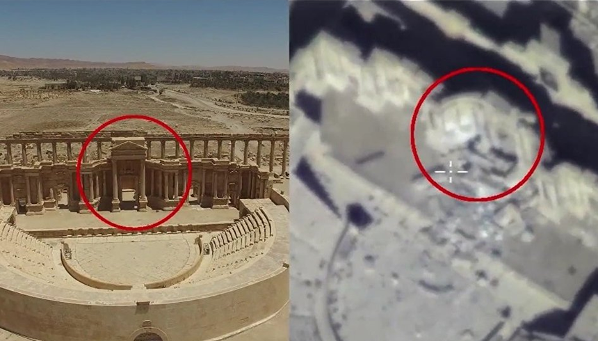 [VIDEO] Nga công bố bằng chứng IS phá hủy thành Palmyra cổ đại