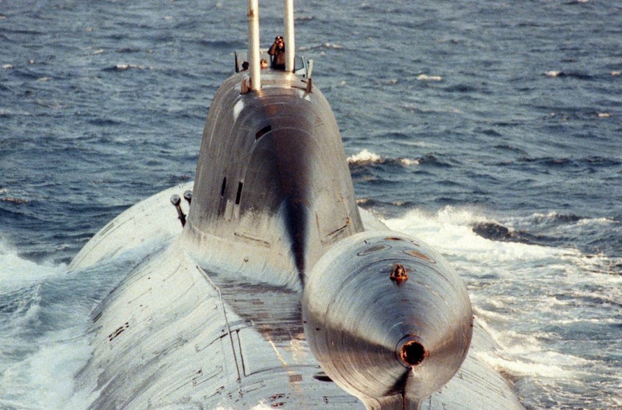 Tàu ngầm hạt nhân Akula của Hải quân Nga. Ảnh: RIA Novosti