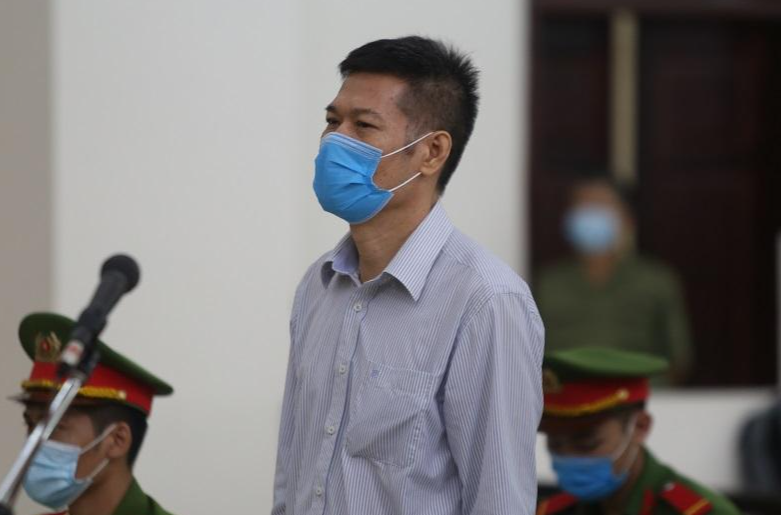 Bị cáo Nguyễn Nhật Cảm tại tòa.