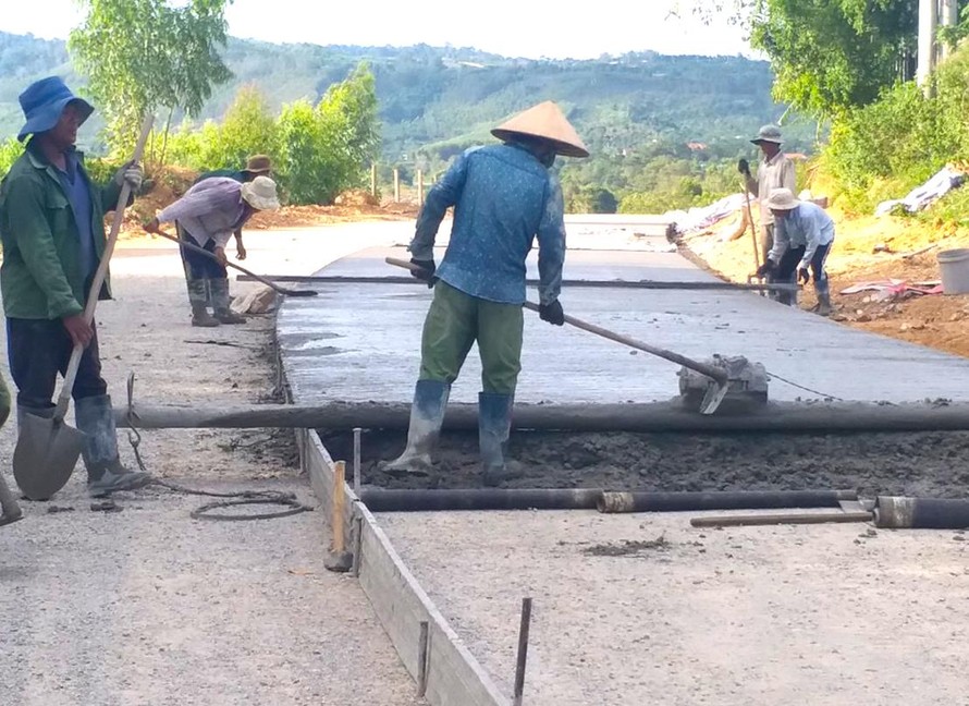 Việc đầu tư xây dựng ở huyện Kbang có nhiều sai phạm (ảnh Nguyễn Diệp)