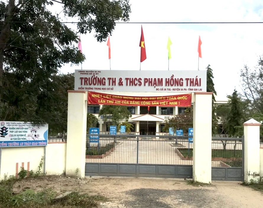 Toàn bộ học sinh Trường TH&THCS Phạm Hồng Thái, xã Ia Tul, huyện Ia Pa đã được nghỉ học