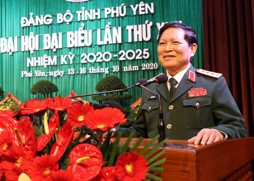 Đại tướng Ngô Xuân Lịch dự khai mạc Đại hội Đảng bộ tỉnh Phú Yên