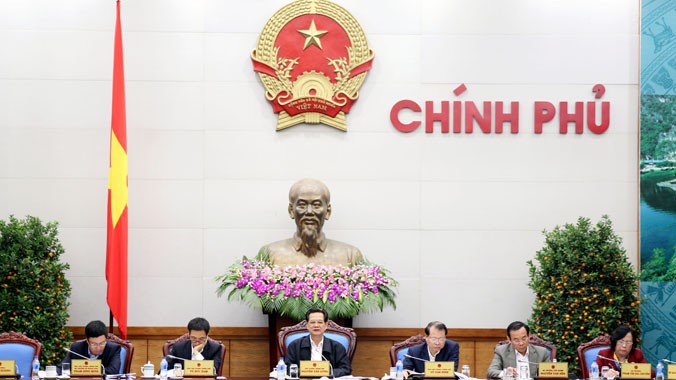 Thủ tướng Nguyễn Tấn Dũng chủ trì phiên họp toàn thể đầu tiên của Ban chỉ đạo quốc gia về hội nhập quốc tế ngày 3/3. Ảnh: Đức Tám.
