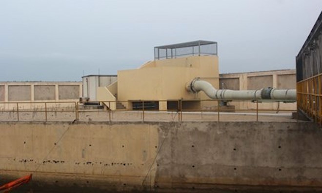 Hệ thống đường ống nước thải ở công ty Formosa