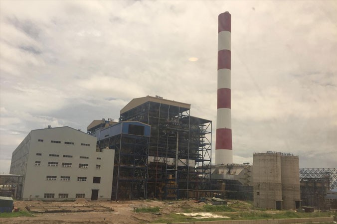 Dự án Nhà máy nhiệt điện Thái Bình 2 đến nay đã chậm tiến độ 4 năm và chưa biết bao giờ mới có thể hoàn thành. Ảnh: Phương Thu.