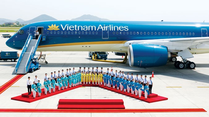 Lễ đón nhận tàu bay A350 và công bố bộ nhận diện thương hiệu mới của Vietnam Airlines.