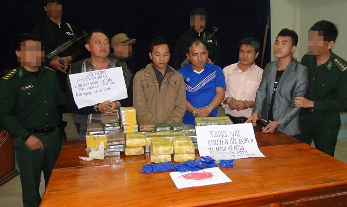 5 đối tượng ma túy sừng sỏ trong chuyên án 469 LV bị đại úy Lê Kiếm Sơn và đồng đội triệt phá tháng 1/2016.