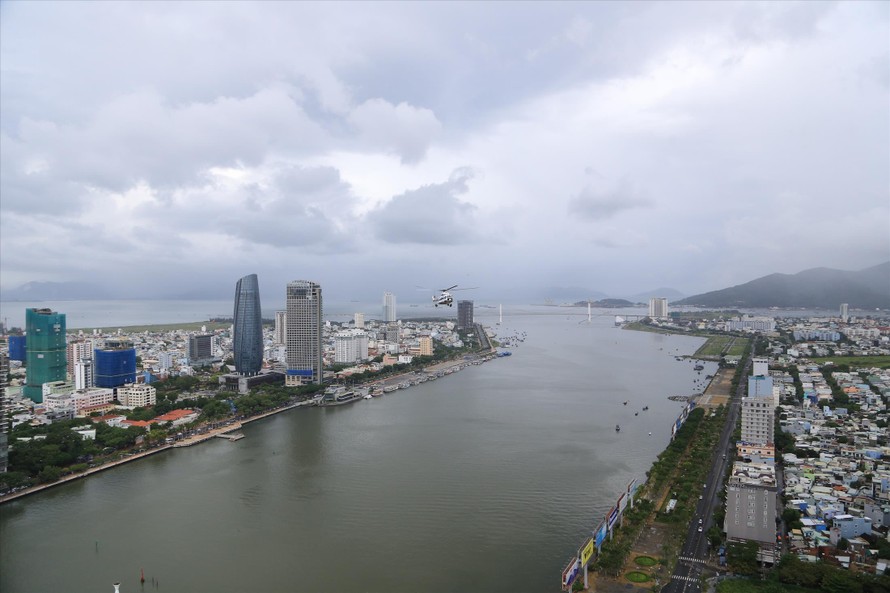 Một góc trung tâm thành phố Đà Nẵng nhìn từ trên cao Ảnh: Nguyễn Thành