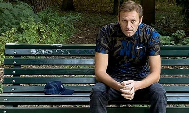 Bức ảnh được đăng tải trên trang Instagram cá nhân của ông Navalny sau khi xuất viện. Ảnh: Getty Images.