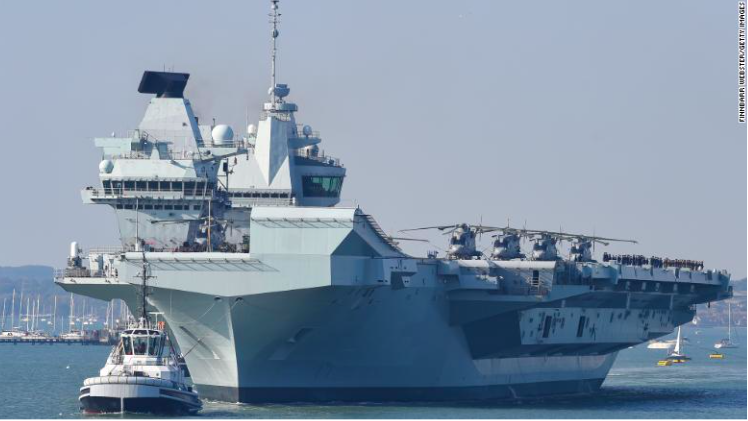 Tàu sân bay HMS Queen Elizabeth tại căn cứ hải quân ở Portsmouth, Anh, vào tháng 9/2020. Ảnh: UK Navy 