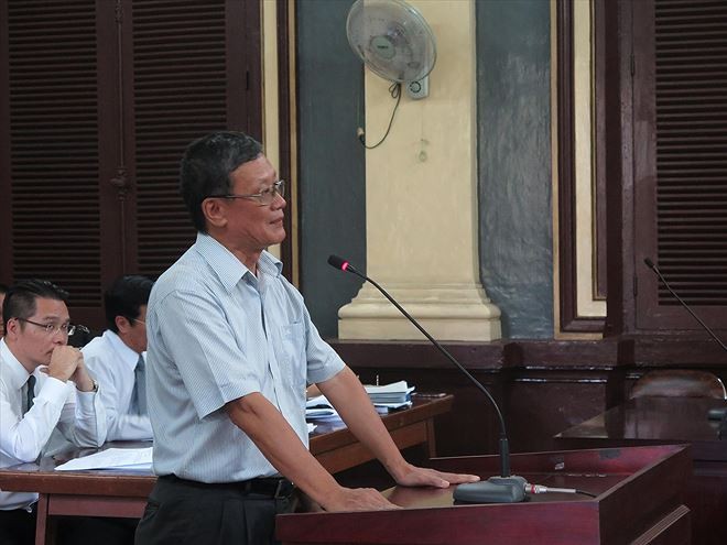 Ông Huỳnh Nam Dũng - nguyên Chủ tịch HĐQT MHB tại phiên tòa trước đây. Ảnh: Tân Châu
