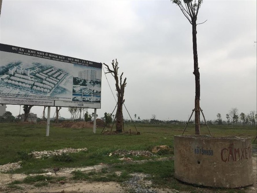 Một dự án bỏ hoang tại huyện Mê Linh, Hà Nội. Ảnh: Duy Phạm 