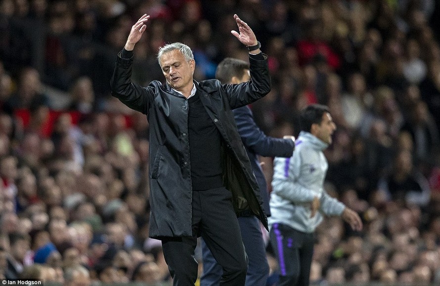 Jose Mourinho thất vọng với các học trò