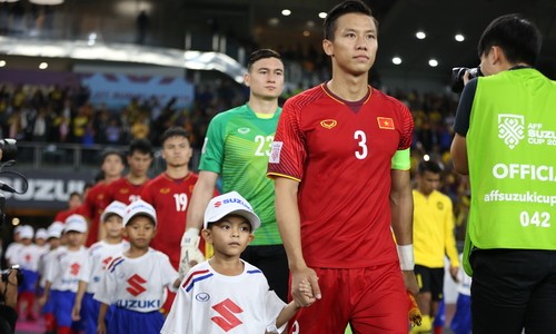 Đội hình xuất phát của tuyển Việt Nam trong trận đấu tập với Philippines. 