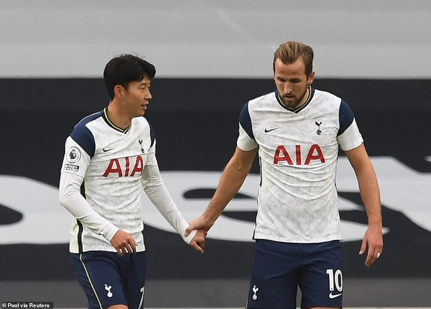 Harry Kane và Son Heung-min tiếp tục tỏa sáng nhưng Tottenham không thể thắng.