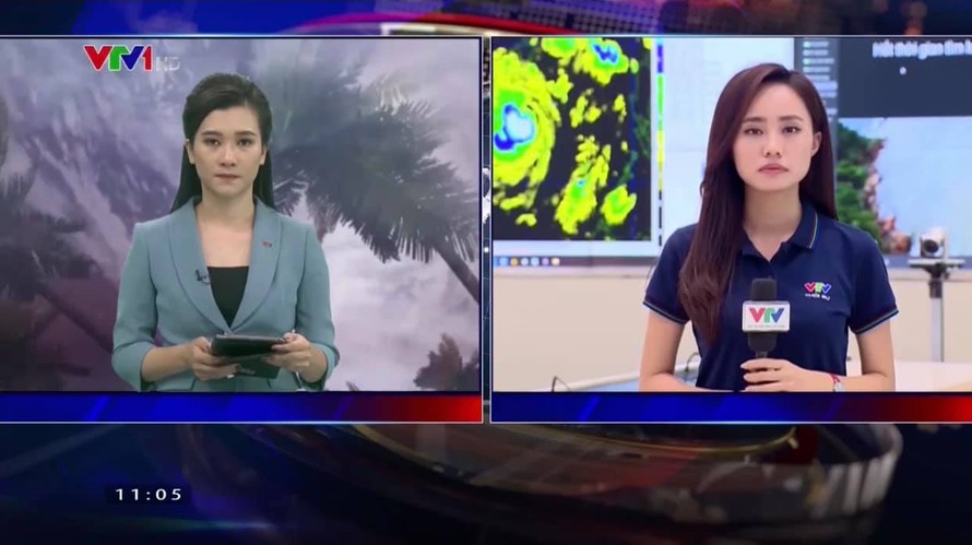 BTV thời tiết Xuân Anh chia sẻ 2 ngày 'trực chiến' bão số 9 với 30 lần lên sóng 