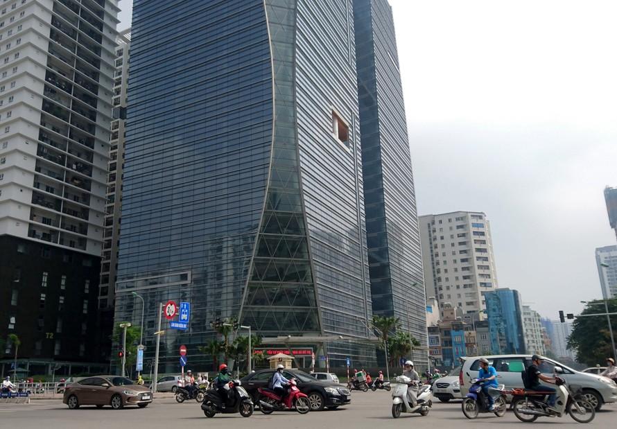Tòa nhà Văn phòng HUD Tower, số 37 Lê Văn Lương, phường Nhân Chính, quận thanh Xuân (diện tích 6.500 m2). Ảnh: Như Ý. 