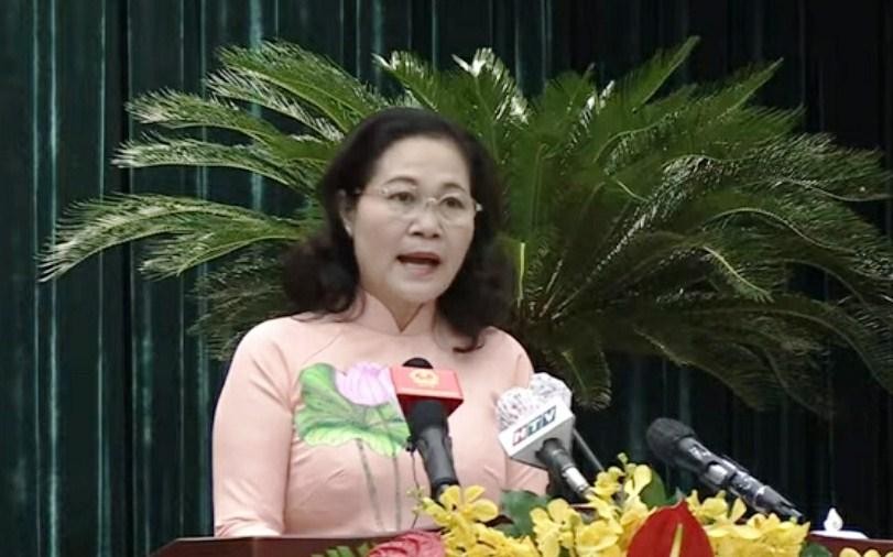 Chủ tịch HĐND TPHCM Nguyễn Thị Lệ phát biểu khai mạc kỳ họp