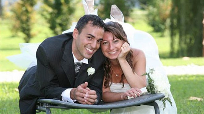 Ảnh cưới của chuyên viên IT Carlo Lissi - Maria Cristina Omes.