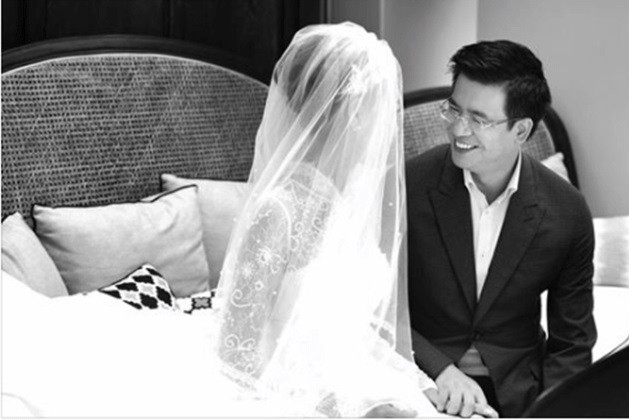 Bức ảnh cưới được tiết lộ của BTV Quang Minh và Linh Lê khiến nhiều người không khỏi bất ngờ.