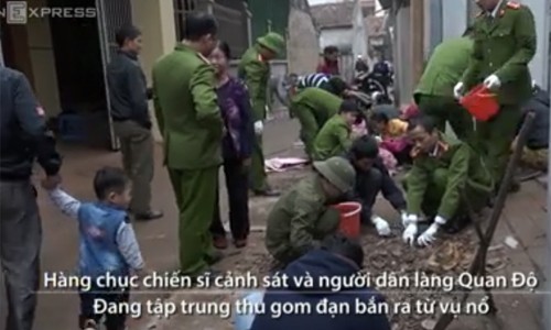Hàng trăm kg đạn được thu gom sau vụ nổ ở Bắc Ninh