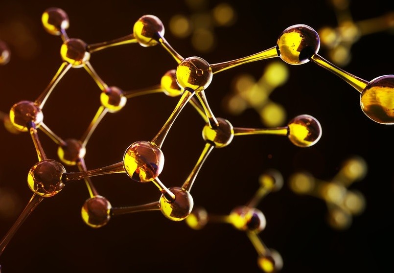 Phân tử vàng nano 24K được thủy phân thành các hạt vàng nano siêu nhỏ.