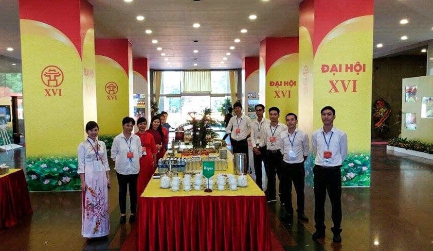 Công ty CP Sự kiện và Ẩm thực Hapro vinh dự là đơn vị phục vụ tiệc trà lưu động tại Đại hội Đảng bộ Thành phố Hà Nội (2015)