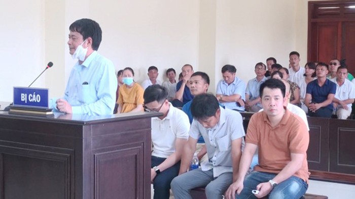 Bị cáo Lê Văn Nam - nguyên Phó giám đốc Sở VH-TT-DL Thanh Hóa khi bị xét xử