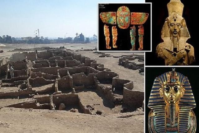 "Thành phố vàng" 3.500 năm tuổi vừa được phát hiện còn nguyên vẹn ở Luxor, Ai Cập.