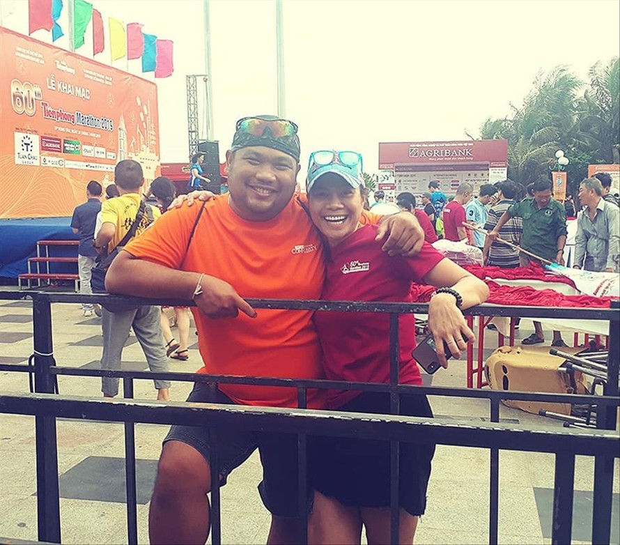 Phút vui vẻ của tình nguyện viên tại Tiền Phong Marathon 2019 ở Vũng Tàu 