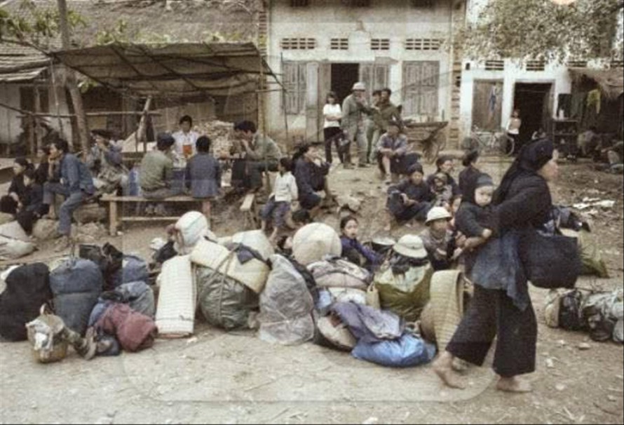 Cảnh sơ tán tại Đồng Mỏ tháng 2/1979 (tư liệu)