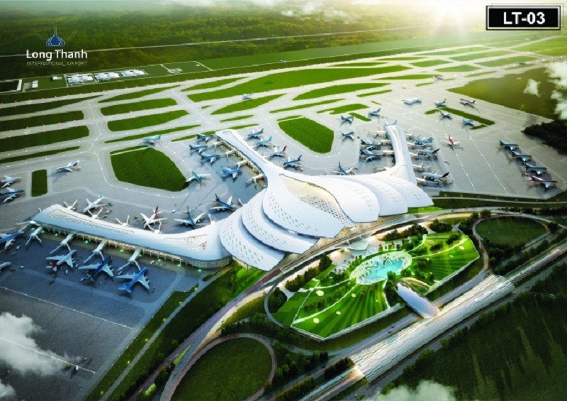 Phối cảnh sân bay Long Thành.