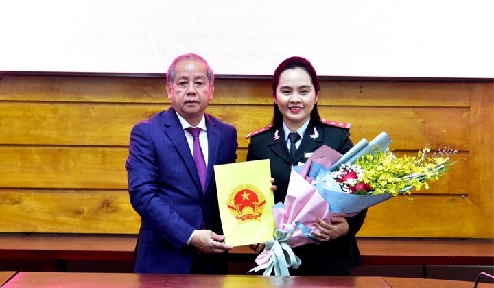 Bà Đinh Thị Như Hiền - nữ Phó chánh Thanh tra tỉnh TT-Huế vừa được bổ nhiệm.