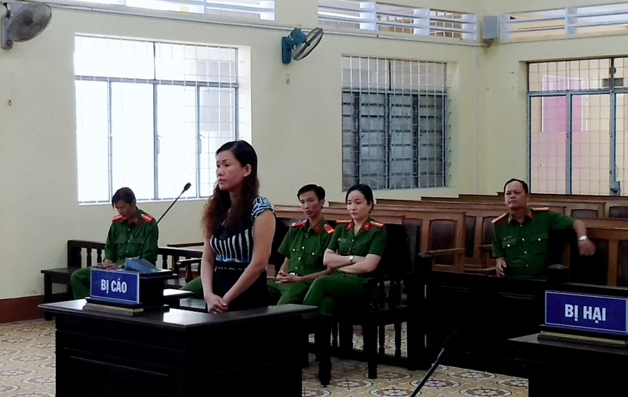 Bị cáo Trần Thị Phương Mai tại phiên toà xét xử phúc thẩm