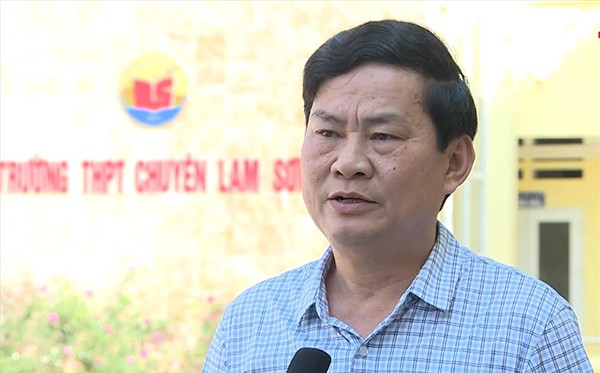 Ông Chu Anh Tuấn, Hiệu trưởng THPT chuyên Lam Sơn. Ảnh: Lam Sơn.