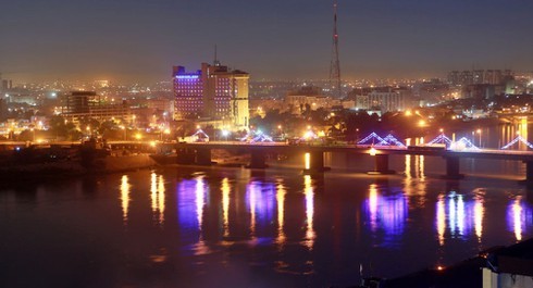 Vùng Xanh ở thủ đô Baghdad. Ảnh: AP