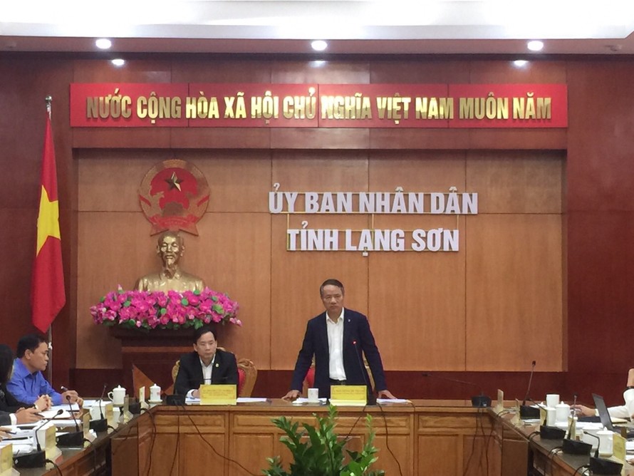 Phó Tổng Thanh tra Chính phủ - Nguyễn Văn Thanh chủ trì buồi công bố kết luận thanh tra tại tỉnh Lạng Sơn 