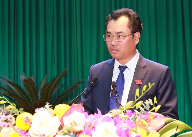 Ông Trịnh Việt Hùng Chủ tịch UBND tỉnh Thái Nguyên (Ảnh Báo Thái Nguyên) 
