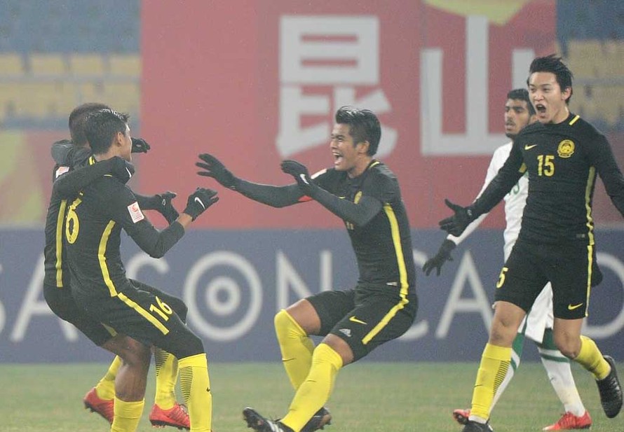 U23 Malaysia lập chiến tích lịch sử tại giải châu Á