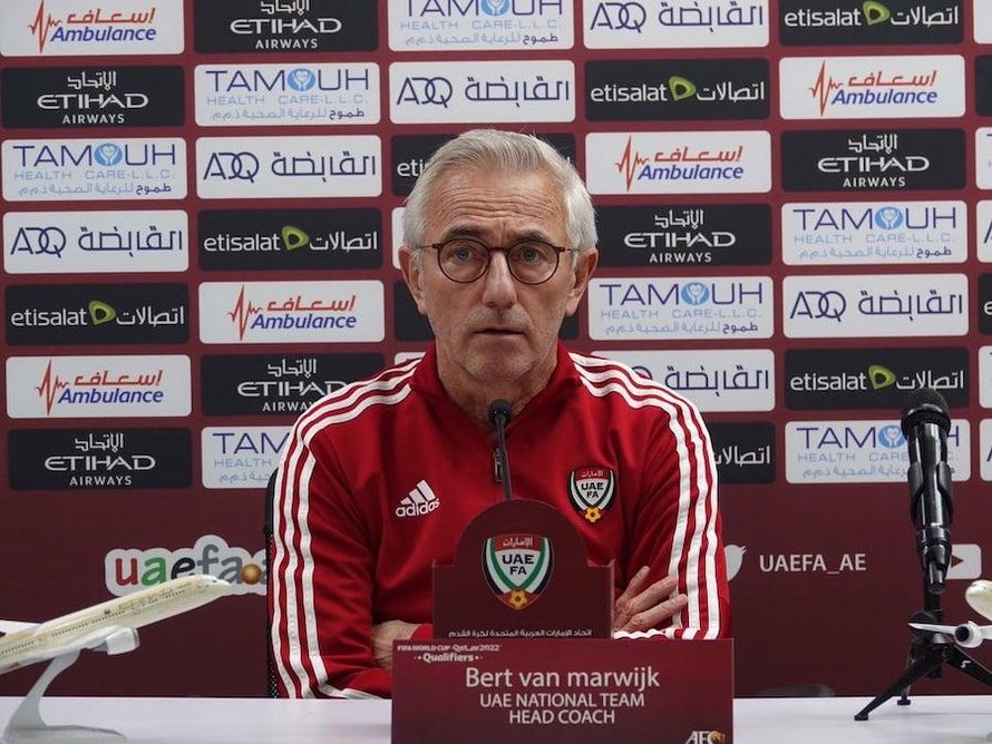 HLV Bert Van Marwijk khẳng định UAE đã mạnh hơn rất nhiều so với thời điểm năm 2019