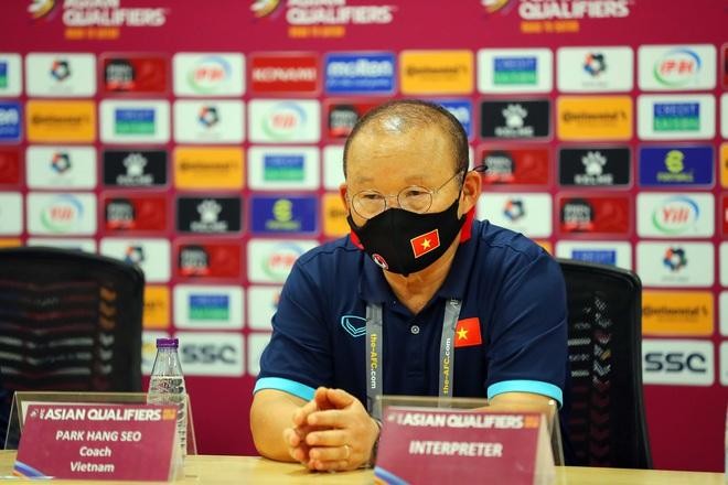 HLV Park Hang Seo tiếc nuối về trận thua ngược của đội tuyển Việt Nam