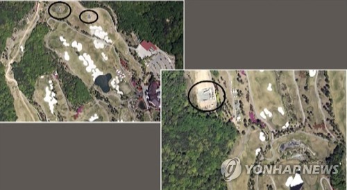 Hình ảnh do đài KCTV công bố được cho là ảnh chụp hệ thống phòng thủ THAAD từ vệ tinh. Ảnh: Yonhap