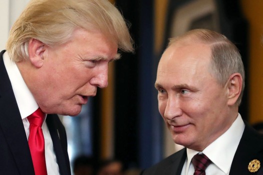 Tổng thống Mỹ Donald Trump và Tổng thống Nga Vladimir Putin. Ảnh: AFP