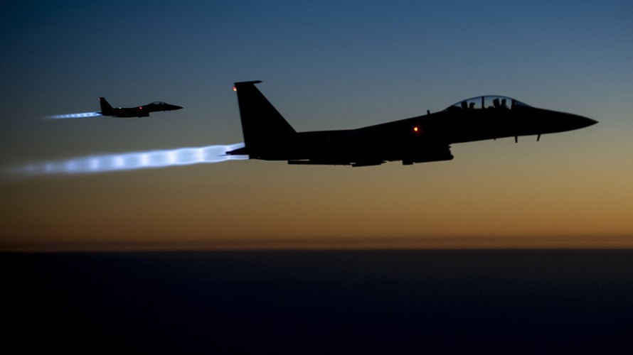 Máy bay F-15E của Mỹ. Ảnh: Reuters