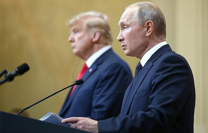 Tổng thống Nga Putin và Tổng thống Mỹ Trump. Ảnh: Tass