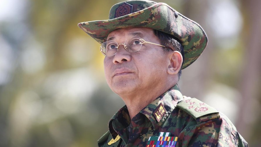 Tướng Min Aung Hlaing. Ảnh: EPA