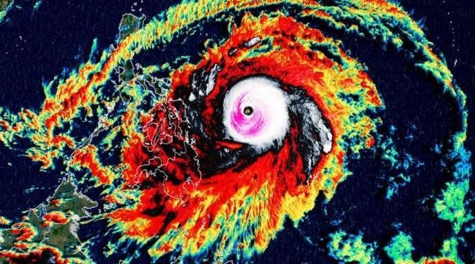 Hình ảnh vệ tinh siêu bão Surigae