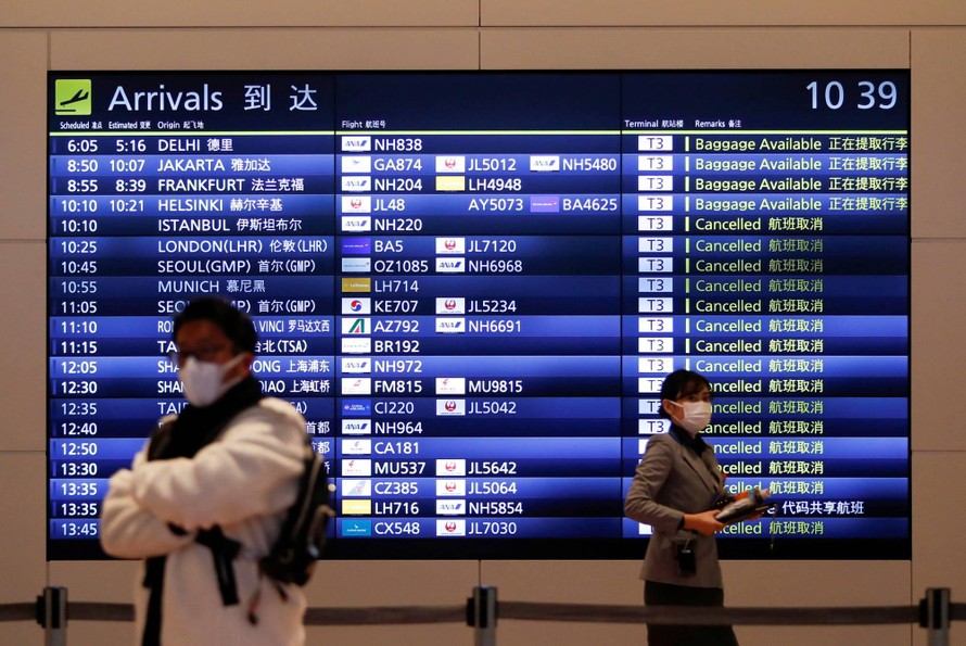 Sân bay Haneda ở Tokyo (Nhật Bản). Ảnh: Reuters