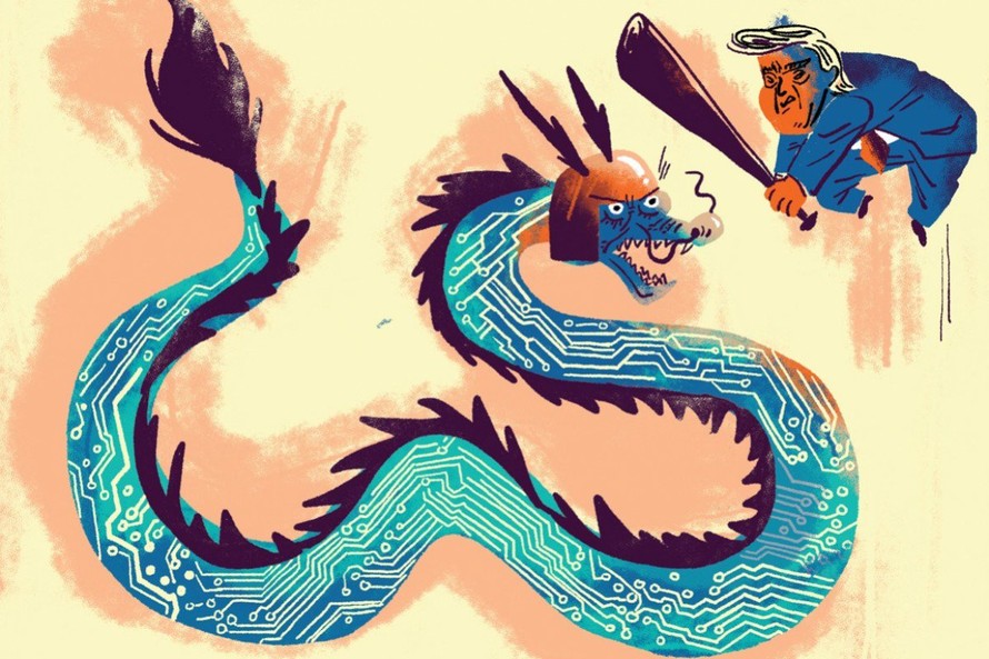 [HỒ SƠ] Chiến tranh thương mại Mỹ-Trung: 'Đầu rồng' bị chém, đuôi quẫy mạnh